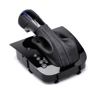 Pommeau DSG Noir | Bleu – Coutures Bleues/Cuir – Façade Brillant Pour VW Golf 6 MK6 GTI GLI