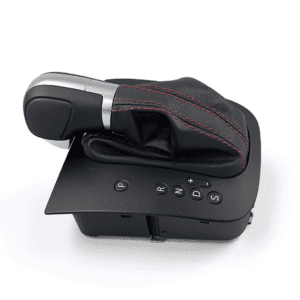 Pommeau DSG Noir | Alu – Coutures Rouge/Cuir – Façade Mate Pour VW Golf 6 MK6 GTI GLI