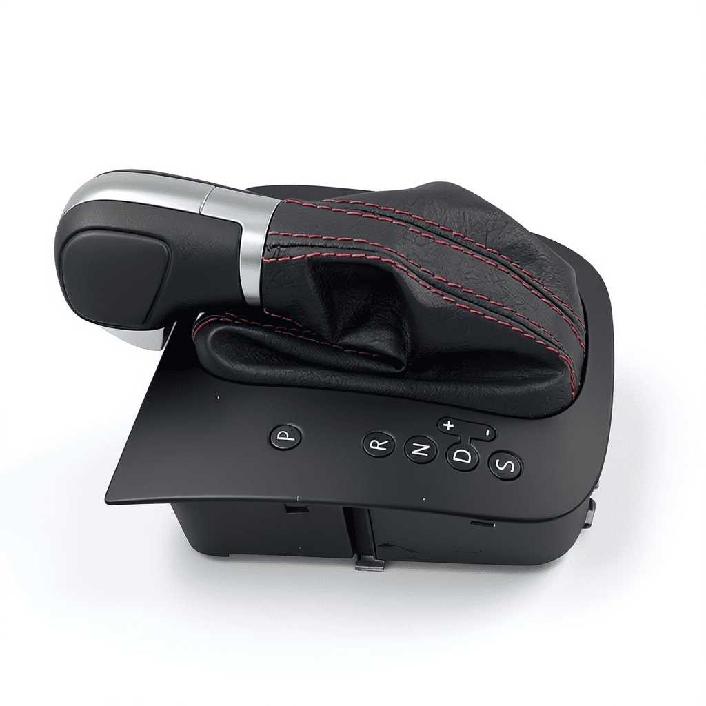 Pommeau DSG Noir | Alu – Coutures Rouge/Cuir – Façade Mate Pour VW Golf 6 MK6 GTI GLI