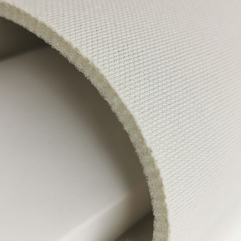 Tissu ciel de toit beige crème, mousse laminée nid d'abeille.