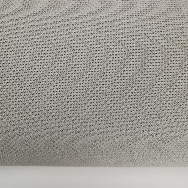 Tissu ciel de toit gris clair, motif nid d'abeille.
