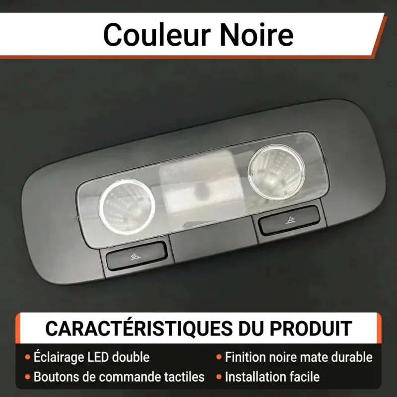 OEM Plafonnier de lecture arrière 56D947291B avec interrupteur pour VW Golf 6 MK6 Passat CC