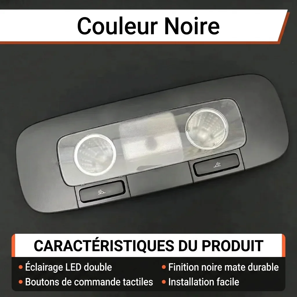 OEM Plafonnier de lecture arrière 56D947291B avec interrupteur pour VW Golf 6 MK6 Passat CC
