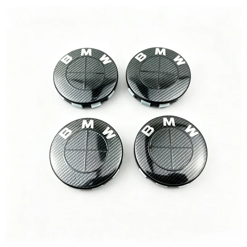 Cache-moyeux BMW - 4 Pièces - Logos Centre de Roue 56mm 68mm - Accessoires Jantes Auto