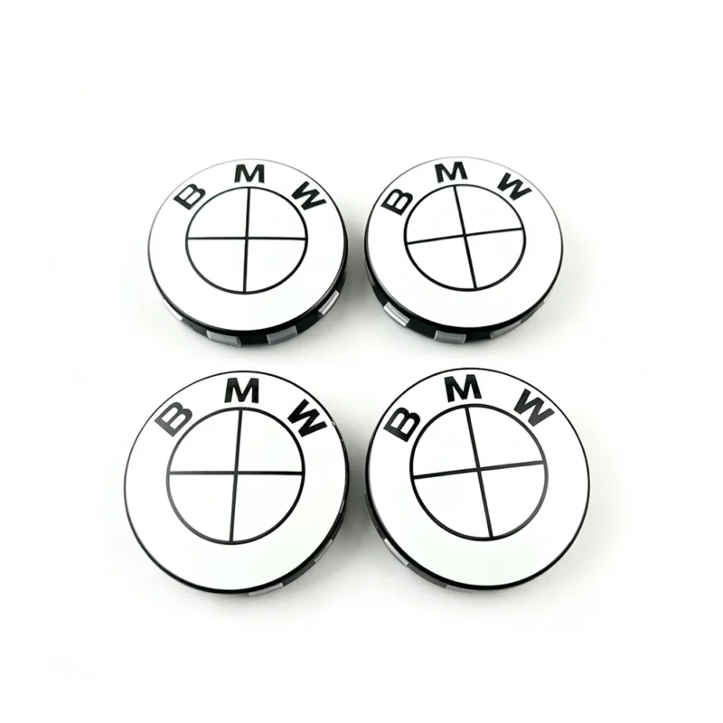 Cache-moyeux BMW - 4 Pièces - Logos Centre de Roue 56mm 68mm - Accessoires Jantes Auto