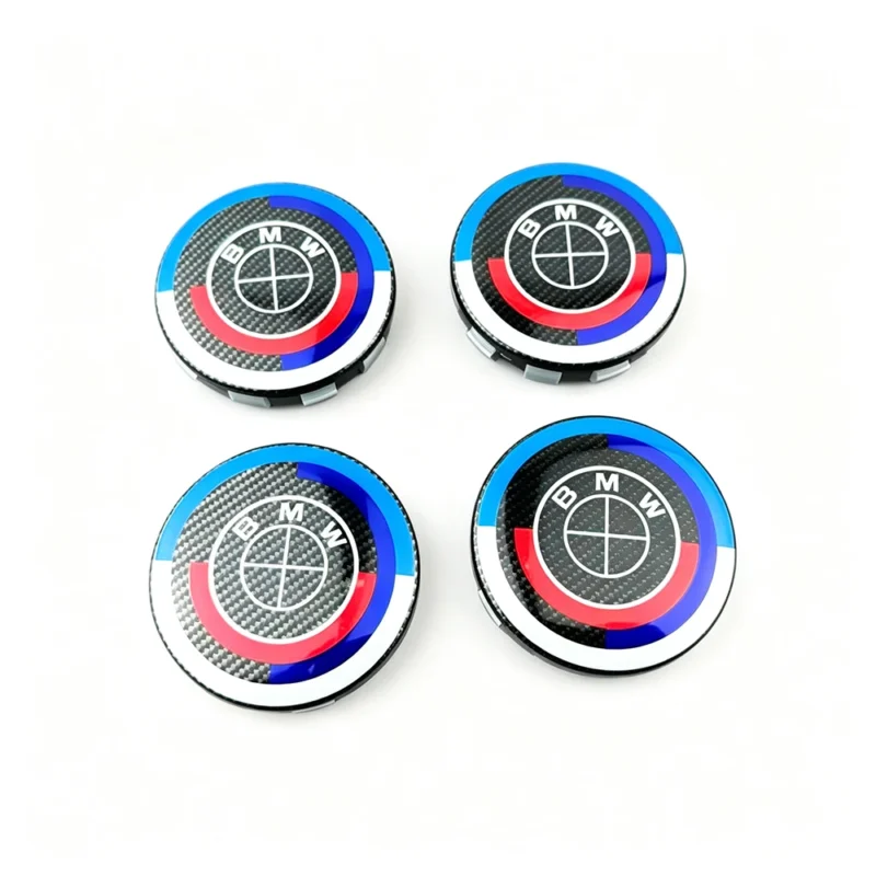 Cache-moyeux BMW - 4 Pièces - Logos Centre de Roue 56mm 68mm - Accessoires Jantes Auto