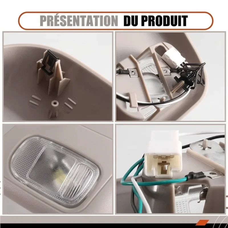 Cadre de lampe de lecture pour Dodge RAM 2500 3500 4500 - Compatible 1DK78TL2AA et 1DK78BD1AA