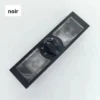 33339617-aa2b-4d1b-926c-c1325ce1d34f.webp Plafonnier de toit noir avec deux lampes de lecture et un commutateur central rotatif