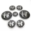 KK studio Kit 7 Emblèmes pour Alfa Romeo : Compatible Capot 74mm, Coffre 74mm, Roues 50mm et Volant 40mm 2x74mm 4x50mm 1x40mm Kit de 7 emblèmes Alfa Romeo : capot, coffre, roues et volant